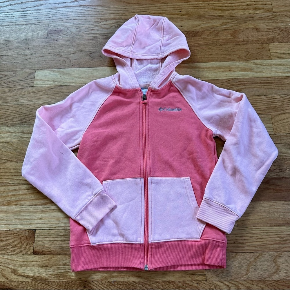 Columbia Zip Up Hooded Sweatshirt Jacket Sz M